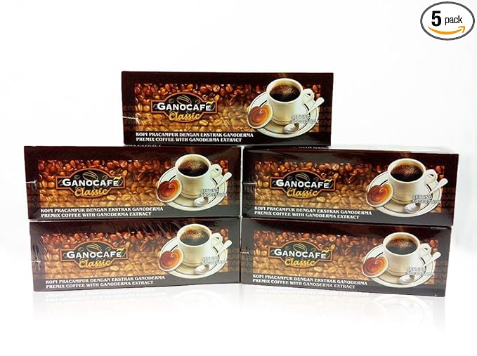 5 boxes Gano Excel GanoCafe Classic Ganoderma Black Coffee