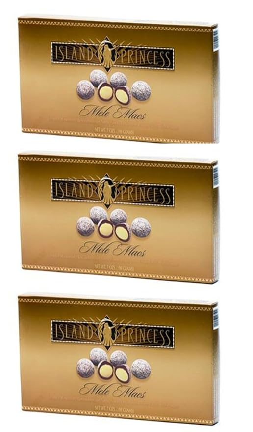 Mele Macs Toffee Coated Macadamia Nuts Covered in Milk Chocolate (3 - 7 oz boxes)