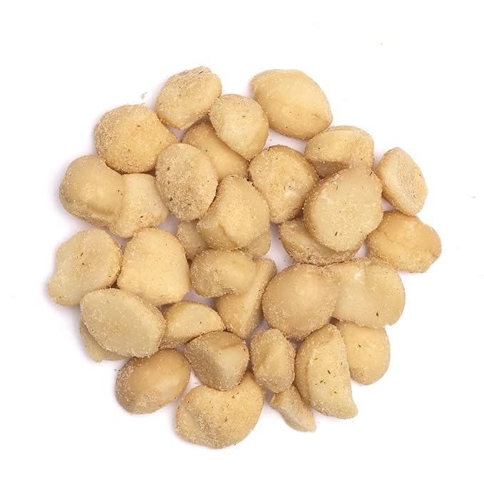 Hamakua Macadamia Nuts - Spicy Wasabi - Hawaiian Grown Flavored Dry Roasted Half and Whole Macadamias - Natural Eco-Friendly Large Macadamia Nuts