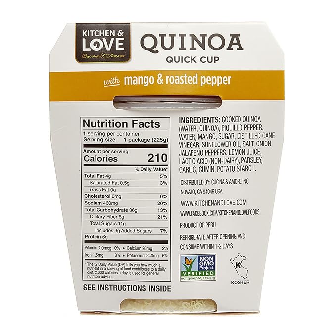 Quinoa Quick Cups (Mango &amp Roasted Peppers 6-Pack)