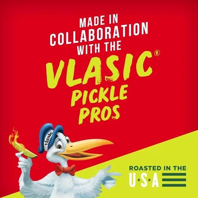 BIGS Vlasic Spicy Dill Pickle Flavored Sunflower Seeds (Pack of 6) 5.35 Oz - In Snack Mass Packaging