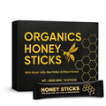 Organics Honey Sticks - Black Honey for Men Natural Energy &amp Vitality Packs Made from Royal Jelly Bee Pollen &amp Powerful Herbal Extracts Male Wellness &amp Daily Support - 10 Sticks
