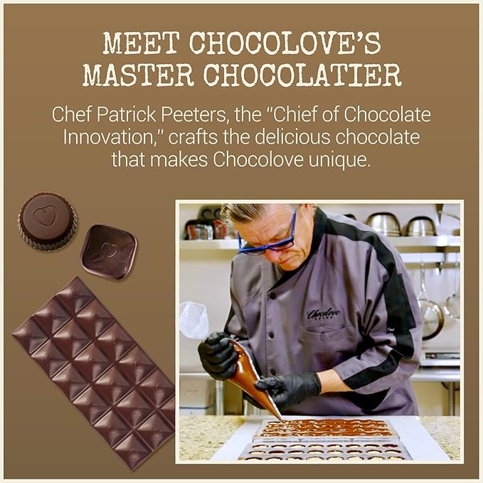 Chocolove Extra Strong Dark Chocolate Bars | 77% Cocoa | Strong &amp Smooth Premium Dark Chocolate | Rainforest Alliance Certified Non-GMO 3.2 oz Bar (12 Pack)