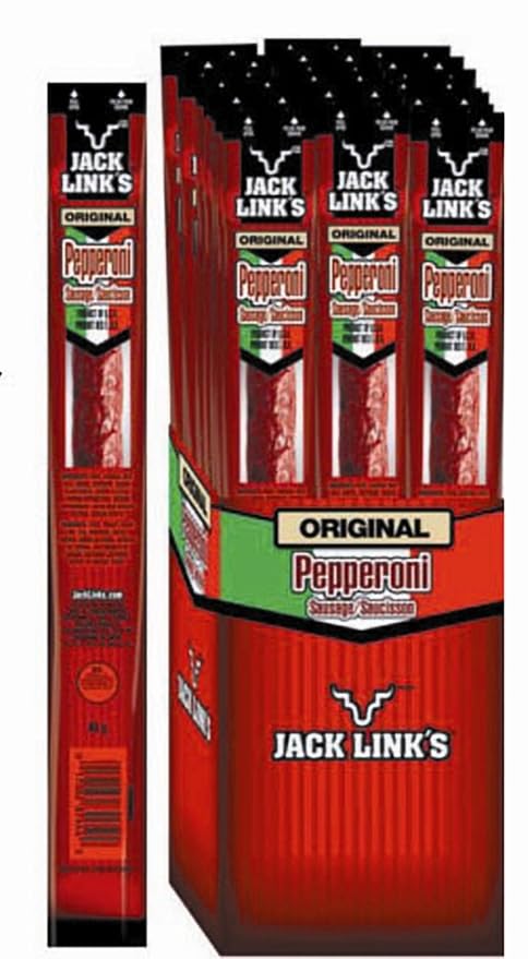 Jack Link's Pepperoni Sausage Wrapped Sticks 20-22g Packages (Original)