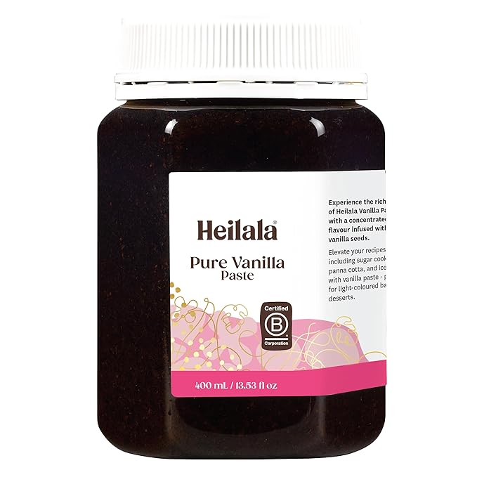 Heilala Premium Vanilla Bean Paste 13.52 oz | Bulk Size for Baking | Gourmet Bourbon Variety with Real Specks | Chef’s Choice | Ethically Sourced | Certified B Corp