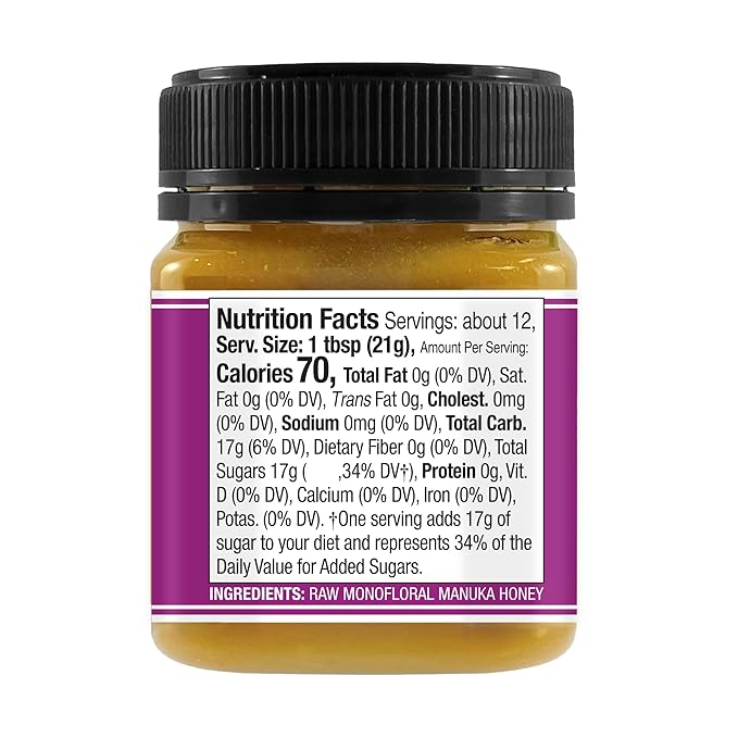 Wedderspoon Raw Manuka Honey 1100+ MGO 8.8 Oz Unpasteurized New Zealand Honey Non-GMO BPA-Free Jar Superfood &amp Natural Wellness Support