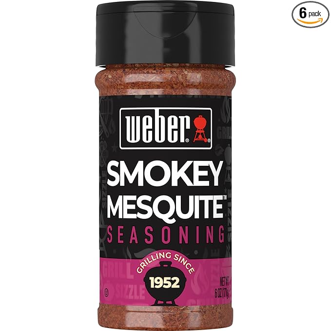 Weber Smokey Mesquite Seasoning 6 oz (Pack of 6)