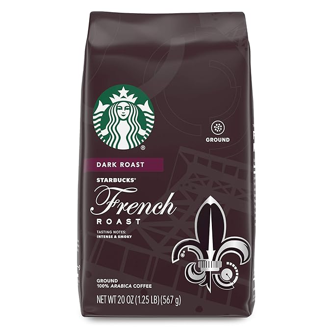 Starbucks Dark Roast Ground Coffee — French Roast — 100% Arabica — 1 bag (20 oz.)