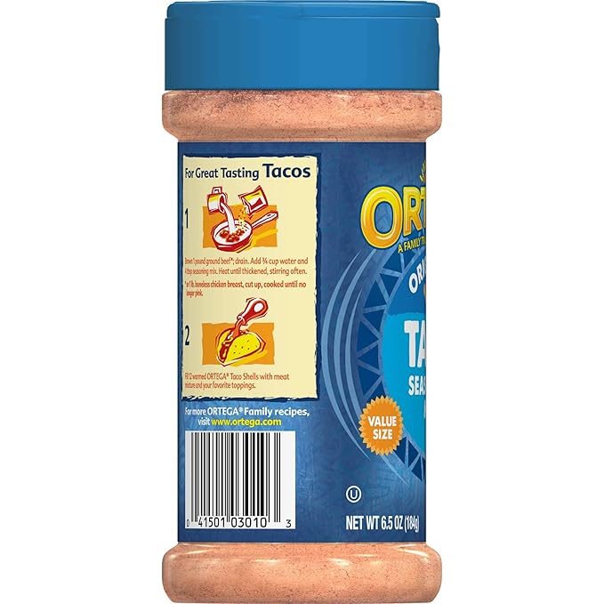 Ortega Seasoning Mix Taco Seasoning 6.5 Ounce (Pack of 12)