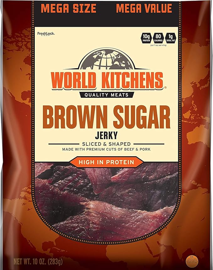 World Kitchens Jerky Brown Sugar 10 Ounce