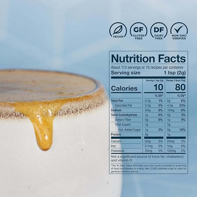 Laird Superfood Non-Dairy Coffee Creamer Mocha Shelf-Stable Superfood Non-Dairy Powder Creamer Gluten Free Non-GMO Vegan 16 oz. Bag Pack of 1