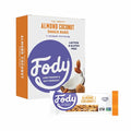 Fody Foods Snack Bars Almond Coconut 1.41 Oz (Pack of 12) 6g Protein Low FODMAP Gut &amp IBS Friendly Vegan Lactose Free Non-GMO Gluten Free