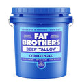 Fat Brothers Original Grass-Fed Beef Tallow USA Made and Sourced 100% Suet 7.2 Lbs Pail (1 Gallon) No Added Hormones or Antibiotics For Cooking Frying Baking Skincare &amp More