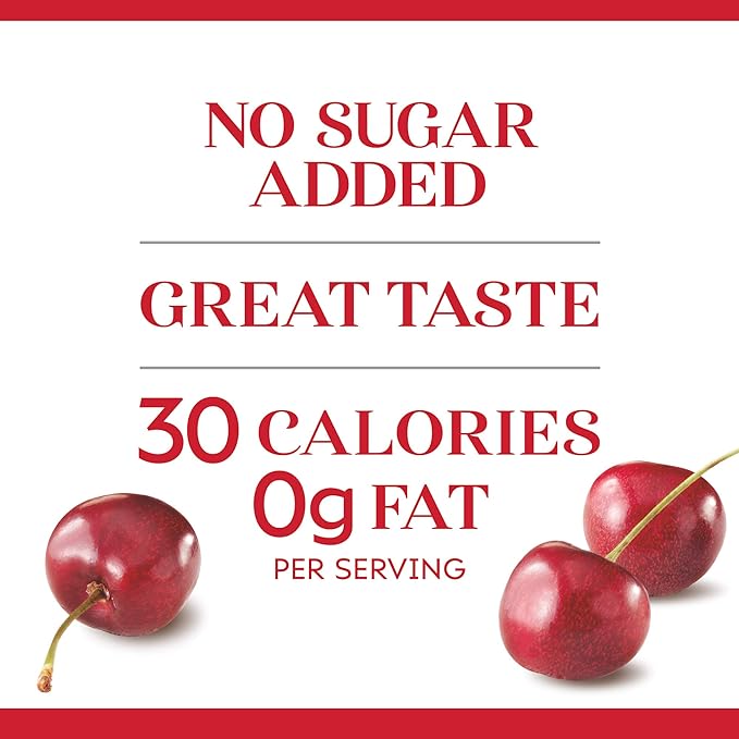 Duncan Hines Comstock No Sugar Added Cherry Pie Filling and Topping 20 oz. (Pack of 8)