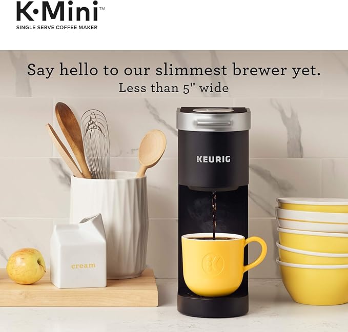 Keurig K-Mini Single Serve Coffee Maker with Maxwell House Original Medium Roast Coffee Pods 32 K-Cup Pods