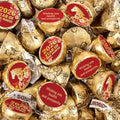 85ct Chinese New Year Candy Almond Chocolate Kisses with Stickers Year of the Horse 2026 (13.6oz Bag) - No Assembly Required