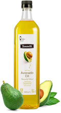 Tonnelli Premium Cold Pressed Naturally Refined Avocado Oil 1 Liter | High Smoke Point 520F | Product of Spain Certified Kosher (including Passover)