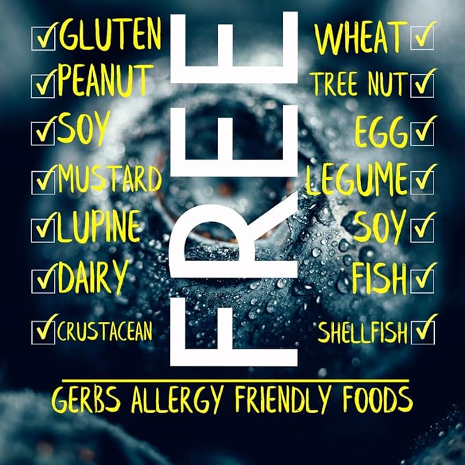 Gerbs Dried Sweetened Blueberries 2 lbs. | Unsulfured No Artificial Additives Resealable Bag | Naturally Sweet &amp Tart | Top 14 Allergen-Free