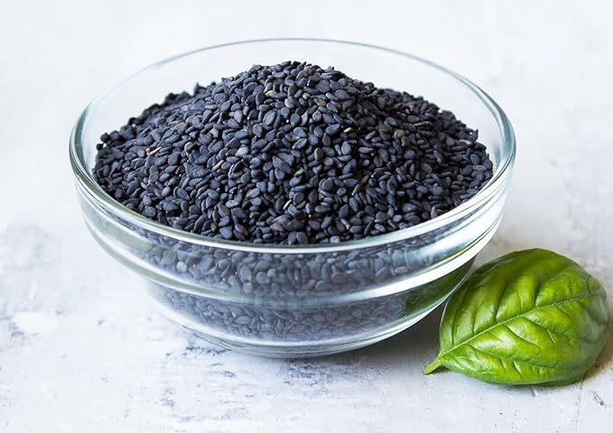 Food to Live Organic Black Sesame Seeds 10 Pounds Non-GMO Raw Unhulled Kala Til Seeds Unroasted Kosher Vegan Bulk. Good Source of Calcium Iron and Dietary Fiber. For Sesame and Tahini Paste.
