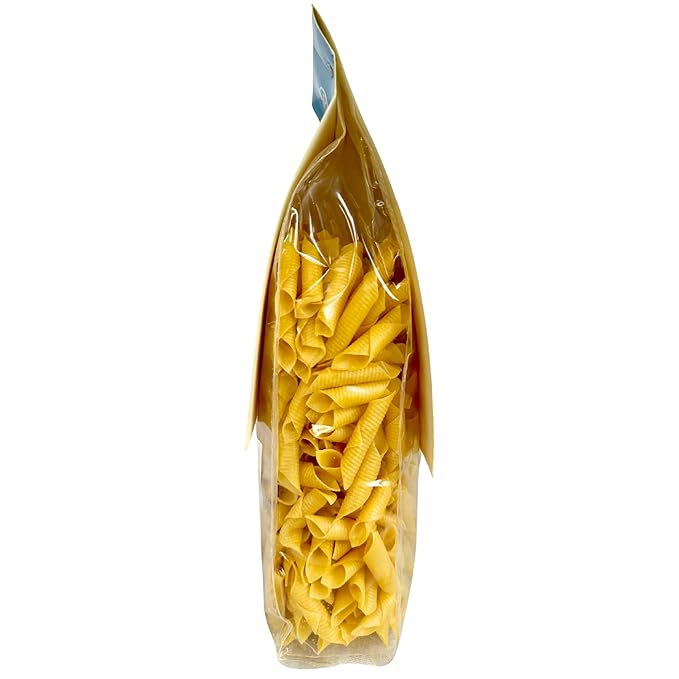 Pasta Pirro Garganelli Egg Pasta from Italy 17.6 oz. (500g)(Pack of 2) Imported Egg Penne Noodles - Authentic Slow Dried - Made with Premium Durum Wheat Semolina - Similar to Ziti - Gemelli