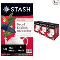 Stash Tea Decaf English Breakfast Black Tea - Decaf Non-GMO Project Verified Premium Tea with No Artificial Ingredients 18 Count (Pack of 6) - 108 Bags Total