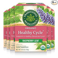 Traditional Medicinals Tea Organic Healthy Cycle Supports Healthy Menstrual Cycles Kosher Non-GMO Caffeine-Free Compostable 96 Tea Bags (6 Pack)