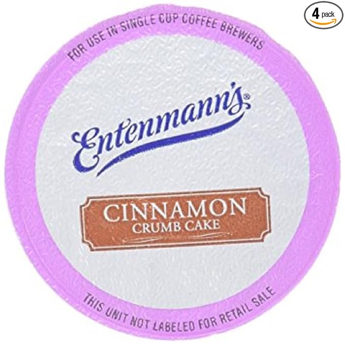 Entenmann's Single Serve Coffee Cinnamon Crumb Cake 10 Count (Pack of 4)