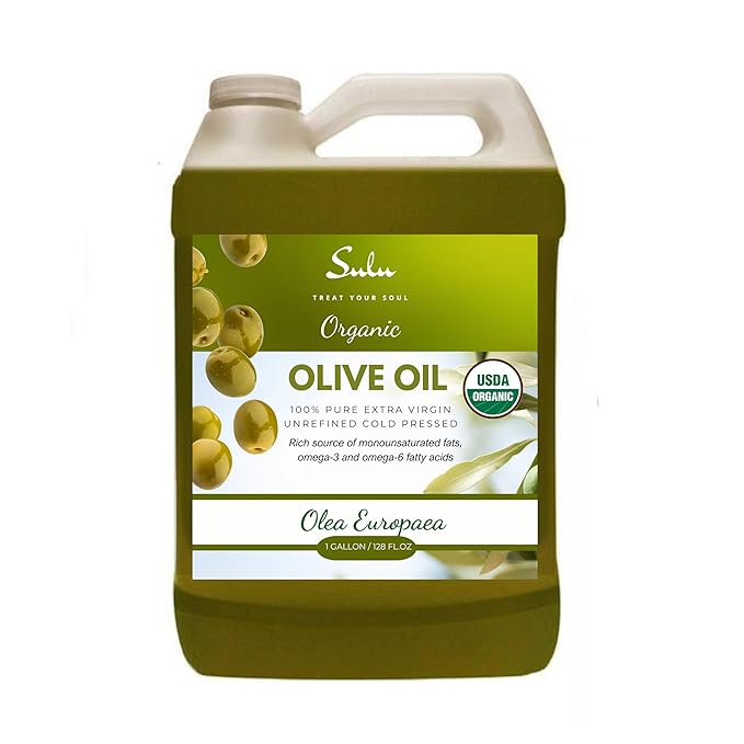 USDA Organic Extra Virgin Cold Pressed Olive Oil (128 fl.oz)