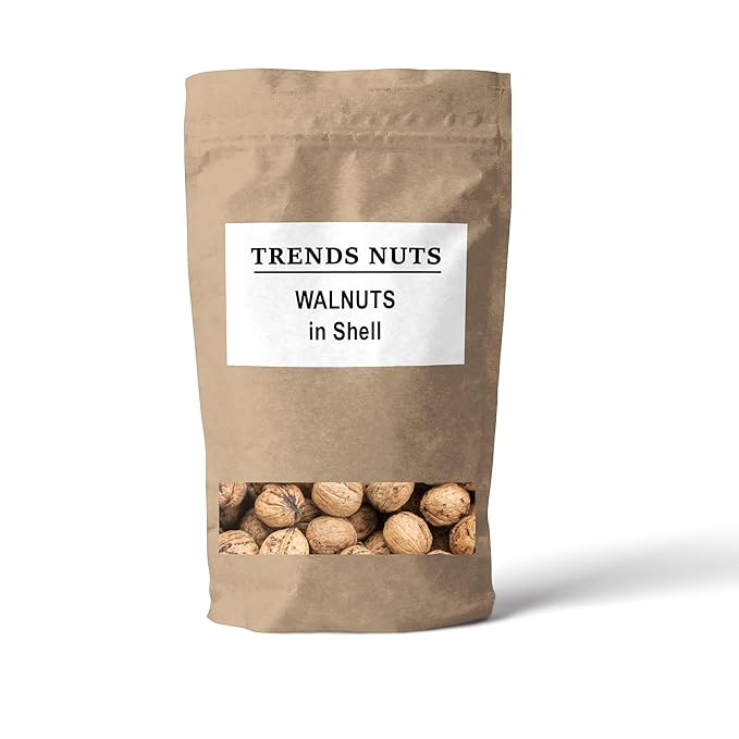 Trends Walnuts in Shell – Fresh Natural and Nutrient-Rich Perfect for Snacking Baking and Cooking Fresh Walnuts in Shell – Non-GMO (6 LBS)