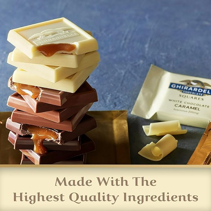 Ghirardelli White Chocolate Caramel Candy 5 Ounce Pack of 3