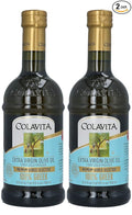 Colavita Greek Extra Virgin Olive Oil Pack of 2 Glass Bottle