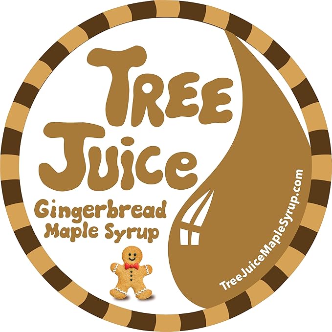 Tree Juice Gingerbread Maple Syrup | All Natural Non GMO Vegan Gluten Free Vegetarian Paleo | 12 Ounce Bottle