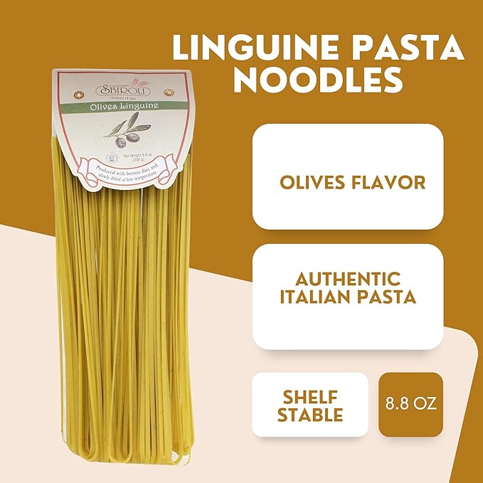 Olive Linguine Pasta - 8.8oz (250gm) - 4 Pack