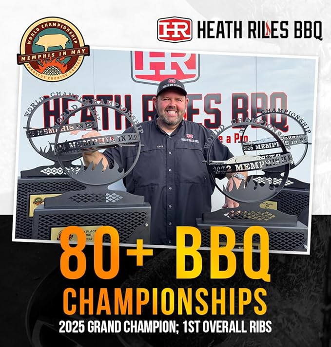 Heath Riles BBQ Backyard Rib Bundle (1 Rub 1 Sauce and 1 Marinade) Competition Winning Products from Pitmaster Heath Riles