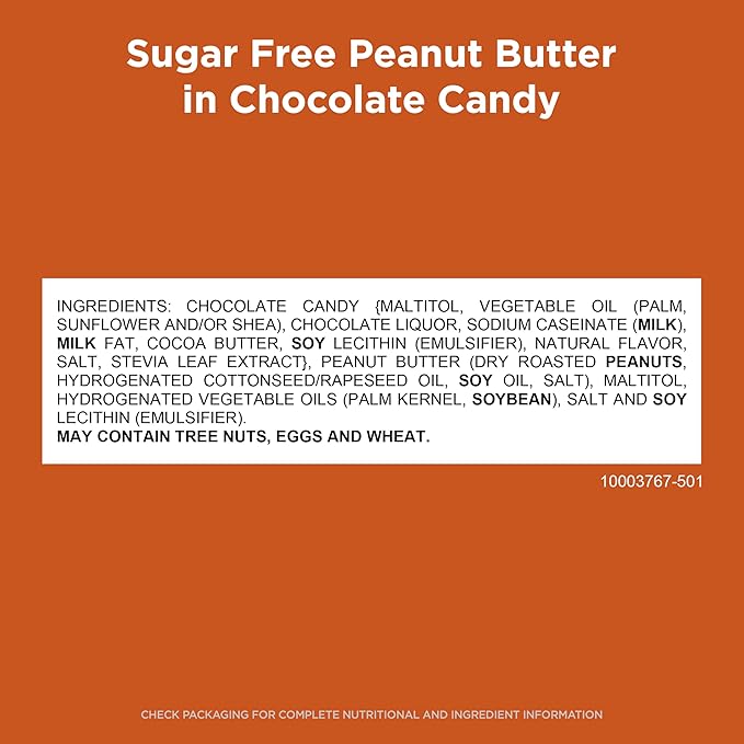 RUSSELL STOVER Sugar Free Peanut Butter Chocolate Candy 2.4 oz. bag (Pack of 10)