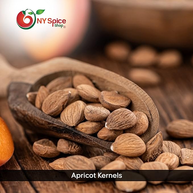NY Spice Shop Sweet Apricot Kernels - 3 Pound Dried Sweet Raw Apricot Seeds - Sun Dried Appricot Seeds - Super Natural Dry Food - Rich Source of Vitamin &amp Protein