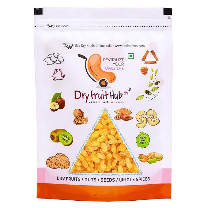 Generic Raisins 500gKismis KishmishKismiss For EatingRaisins Dry Fruits Golden RaisinsYellow KismisDry Grapes