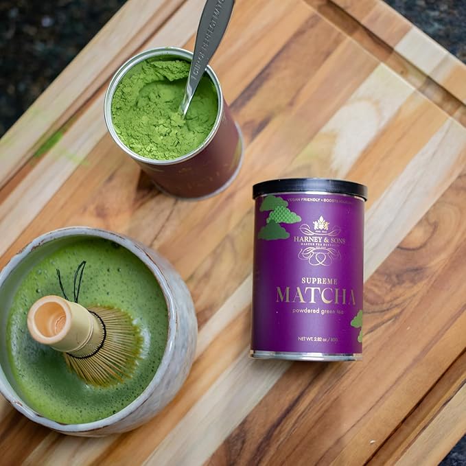 Harney &amp Sons Supreme Matcha 80 gram tin 2.82 ounces Powdered Green Tea for Everyday Matcha Lattes Baking