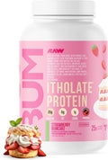 RAW Whey Isolate Protein Powder Strawberry BumCake (CBUM Itholate Protein) - 100% Grass-Fed Sports Nutrition Powder for Muscle Growth &amp Recovery - Low-Fat Low Carb Naturally Flavored - 25 Servi