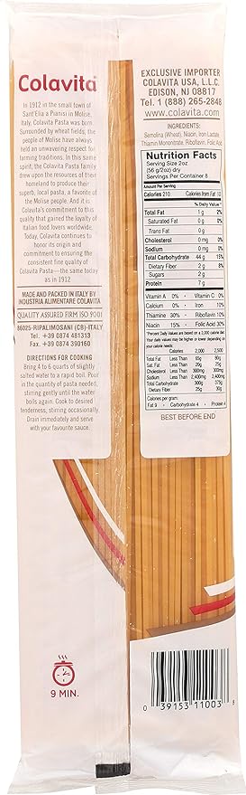 Colavita Pasta - Spaghetti 1 Pound - Pack of 20