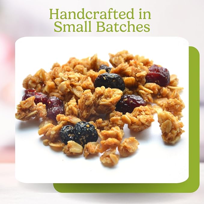 Jessica’s Cherry &amp Berry Granola - Handmade Non-GMO Gluten-Free Whole Grain 11oz (3 Pack)