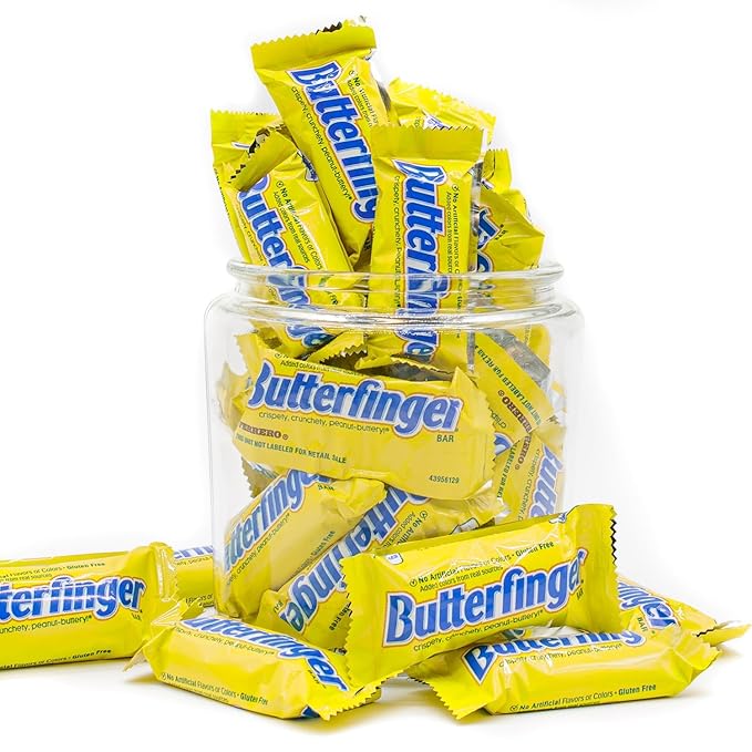 Candy Bars 1 lb – Anti Melt Pack Crunchy Peanut Center Chocolatey Shell Individually Wrapped Bulk Resealable Bag Fun Size