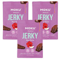 Moku Plant-Based Mushroom Jerky Vegan Gluten Free Soy-Free Non-Gmo No Artificial Sweetener Healthy Snacks 2.0 Oz Ea (3 Count Maui Onion)