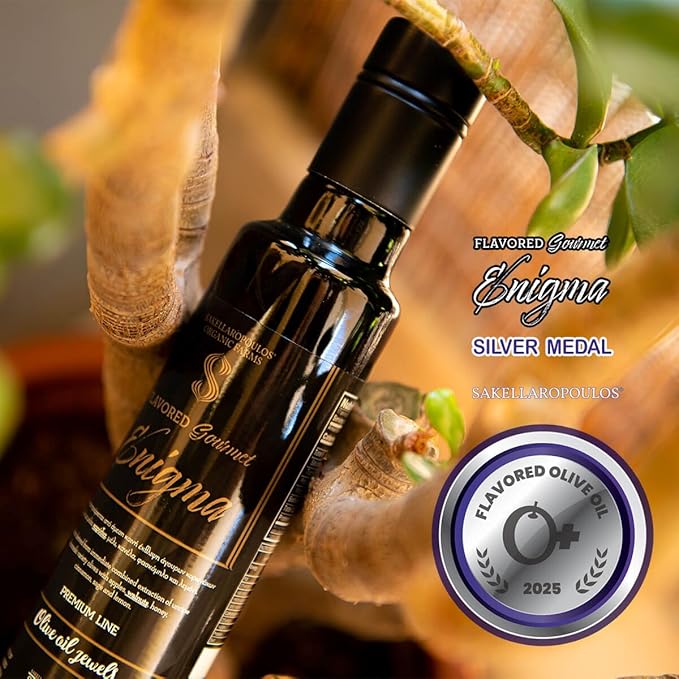 Flavored Gourmet Enigma Extra Virgin Olive Oil (Apples Walnuts Honey Lemon)