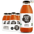 Just Ice Tea Organic Iced Tea 16 Fl Oz Glass Bottles (Pack of 4) (Original Black Tea)