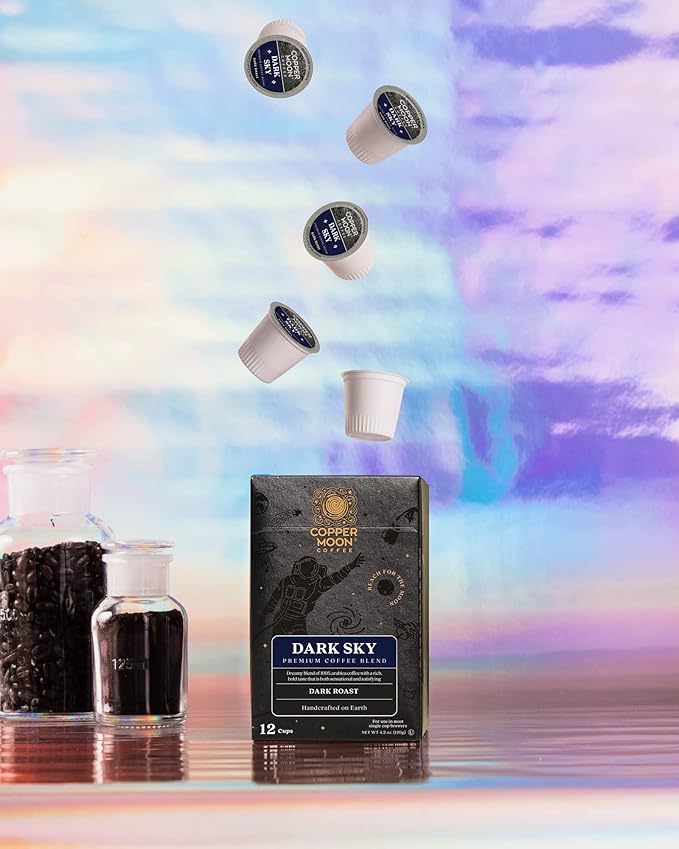 Copper Moon Single Serve Coffee Pods for Keurig K-Cup Brewers Dark Roast Dark Sky Blend 36 Count