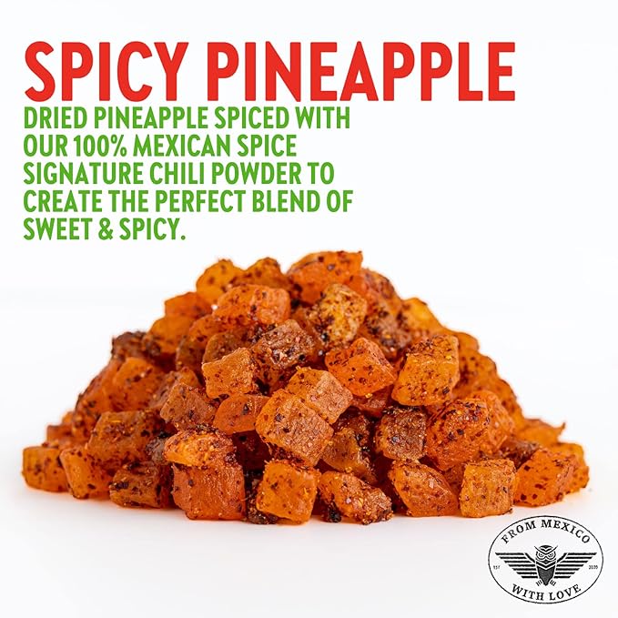 C.huza Spicy Dried Pineapple 4.5 oz (Pack of 6)