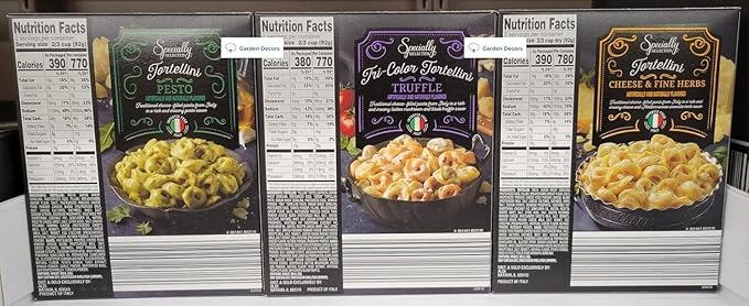 Specially Selected Gourmet Tortellini Pesto Truffle Cheese &amp Fine Herbs 6.5oz 184g (Three Boxes)