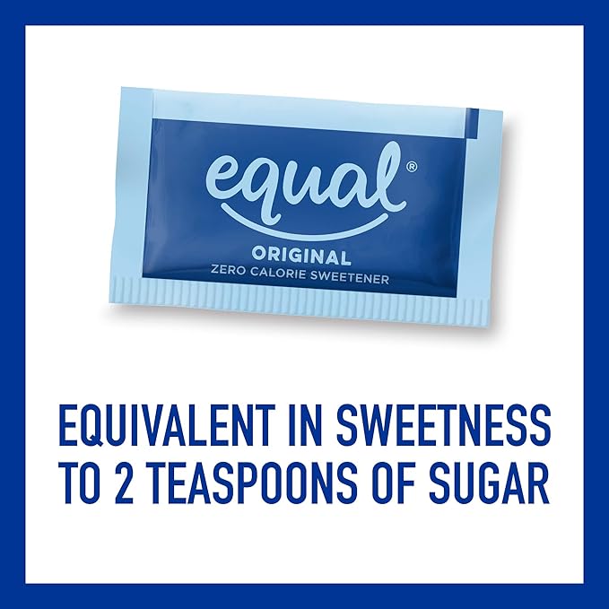 EQUAL 0 Calorie Sweetener Aspartame and Acesulfame-K Sweetener Packets Zero Calorie Sugar Alternative Erythritol Free 2000 Ct (Pack of 1)