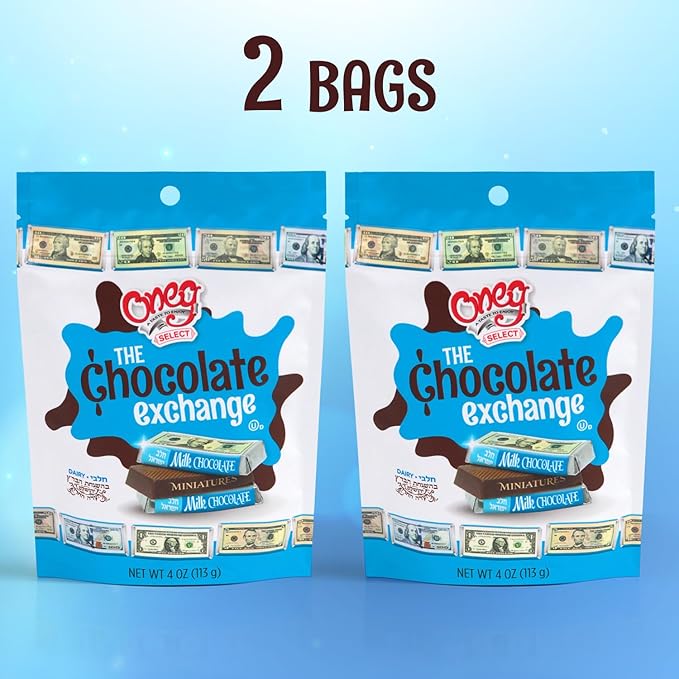 Money Chocolate Bars 4oz Bag of Money Themed Candy Perfect Chocolate Dollar Bills for Party Favors Piñatas Classroom Rewards or Holiday Stockings Great for Kids Adults Teachers and Collectors (